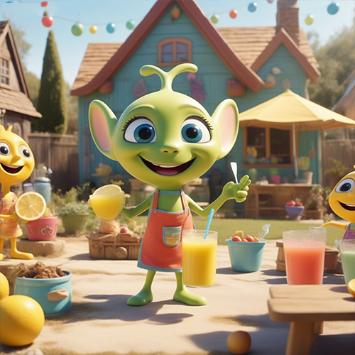 Alien at the Lemonade Stand